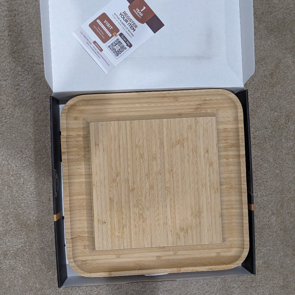 BAMBUSI Charcuterie Board Set-Large Bamboo Cheese & Meat Platter - Picture 3 of 11